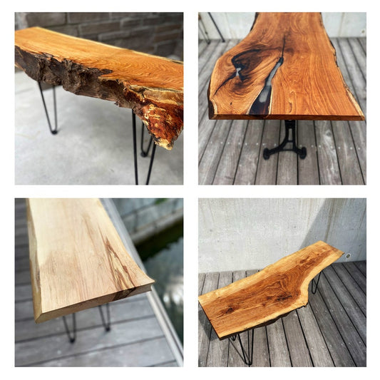 Custom Table, Console, Desk | Live Edge | Any size, Any function