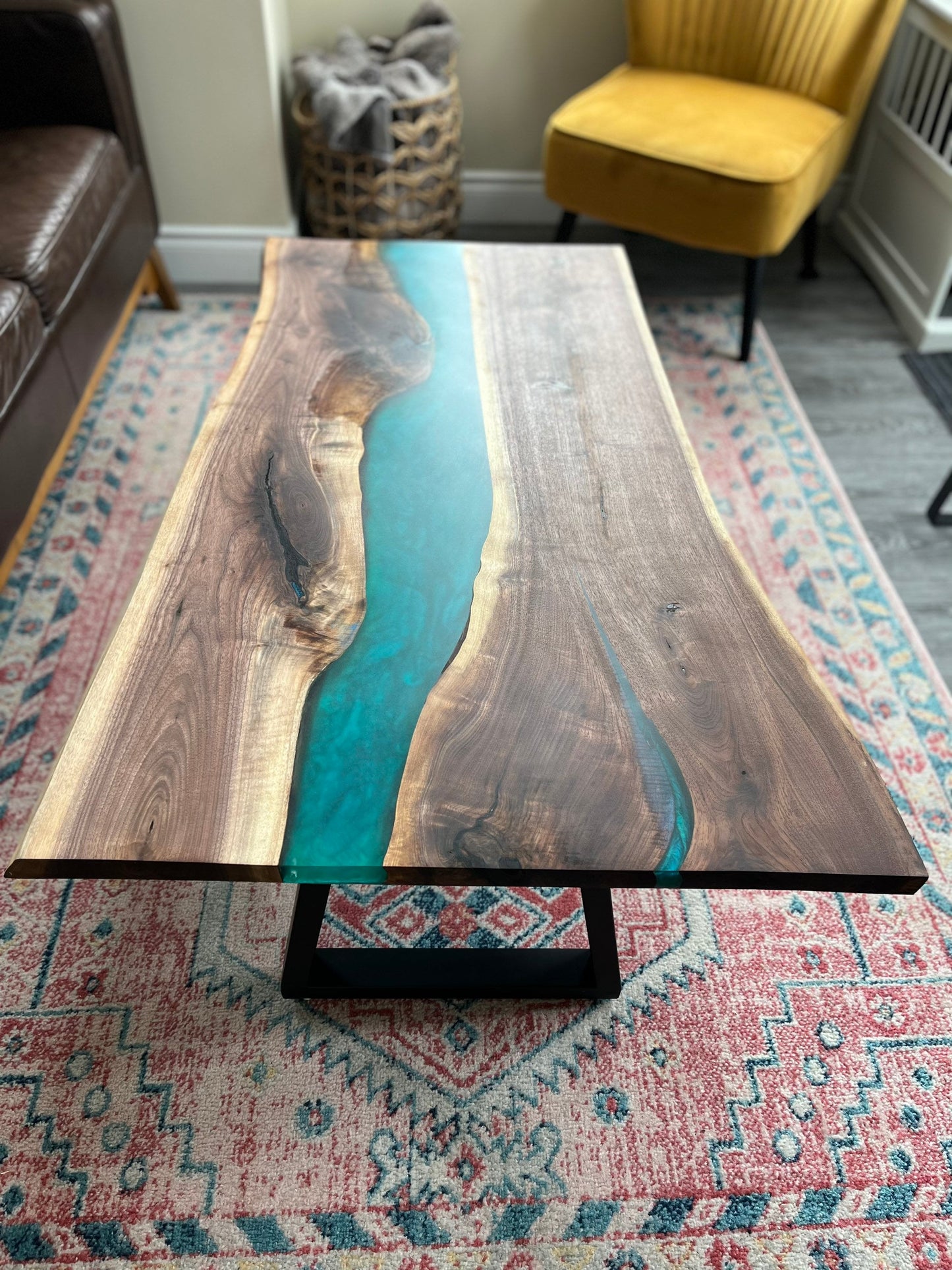 Custom Resin River Table