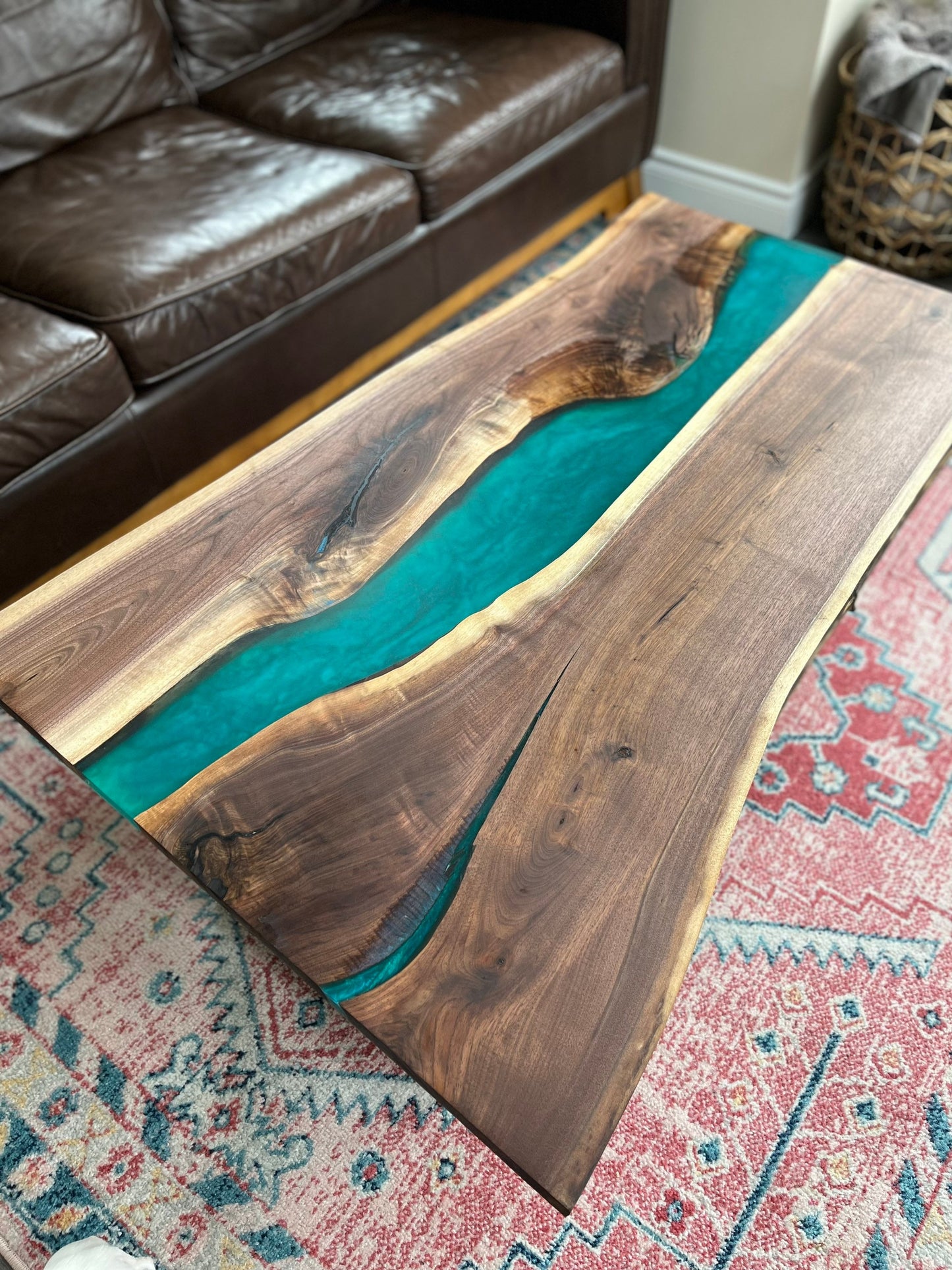 Custom Resin River Table