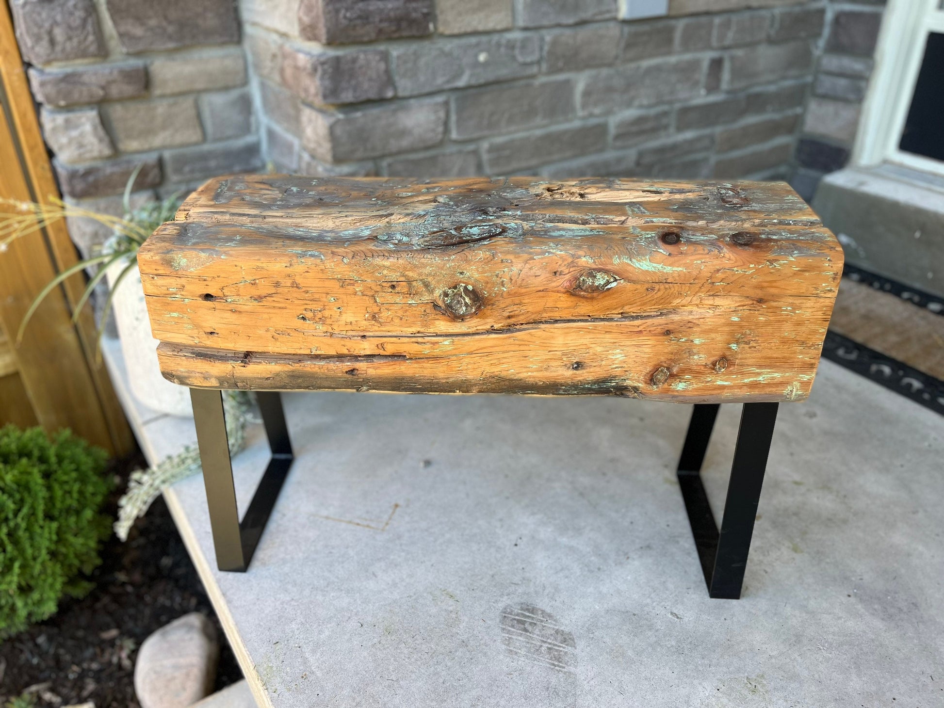 Authentic Barn Beam Bench