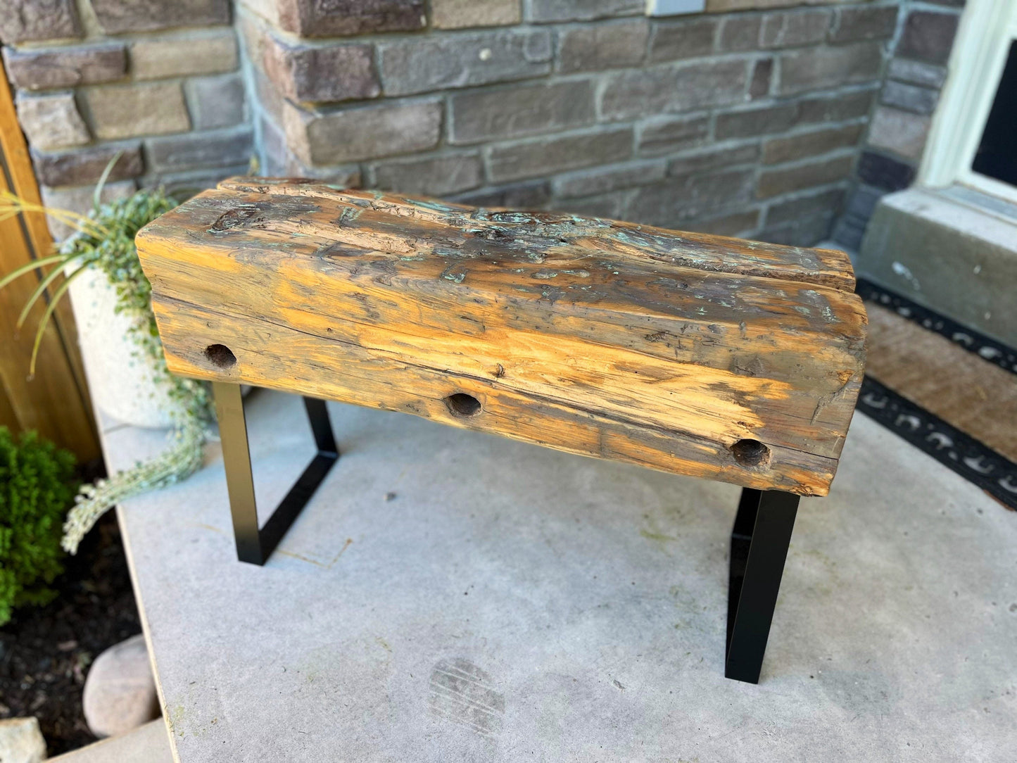 Authentic Barn Beam Bench