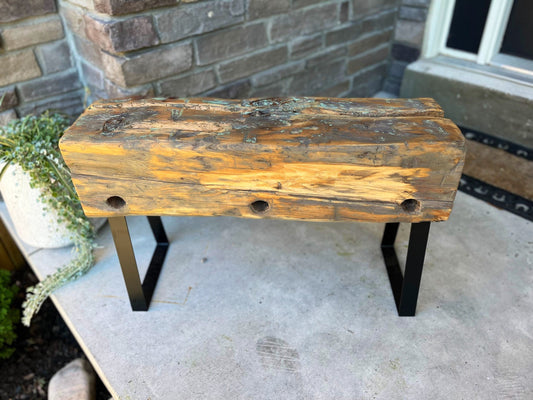 Authentic Barn Beam Bench