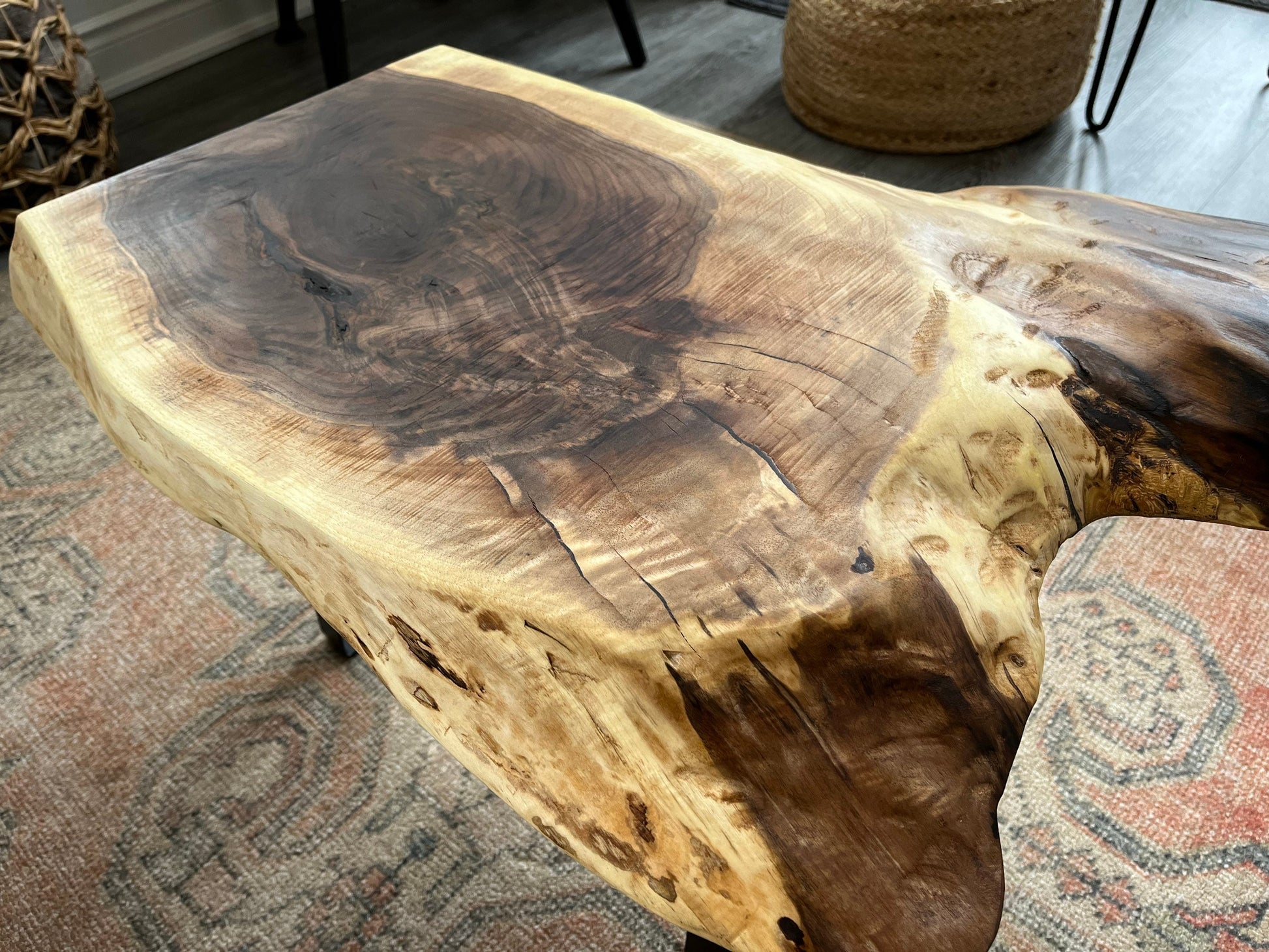 Rustic Black Walnut Coffee Table