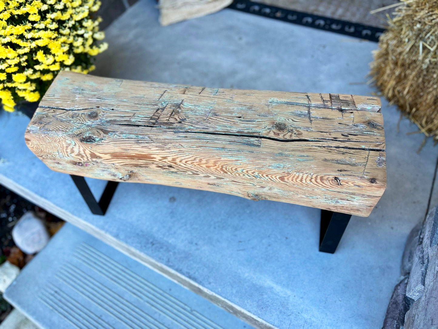 Century Old Barn Beam Bench