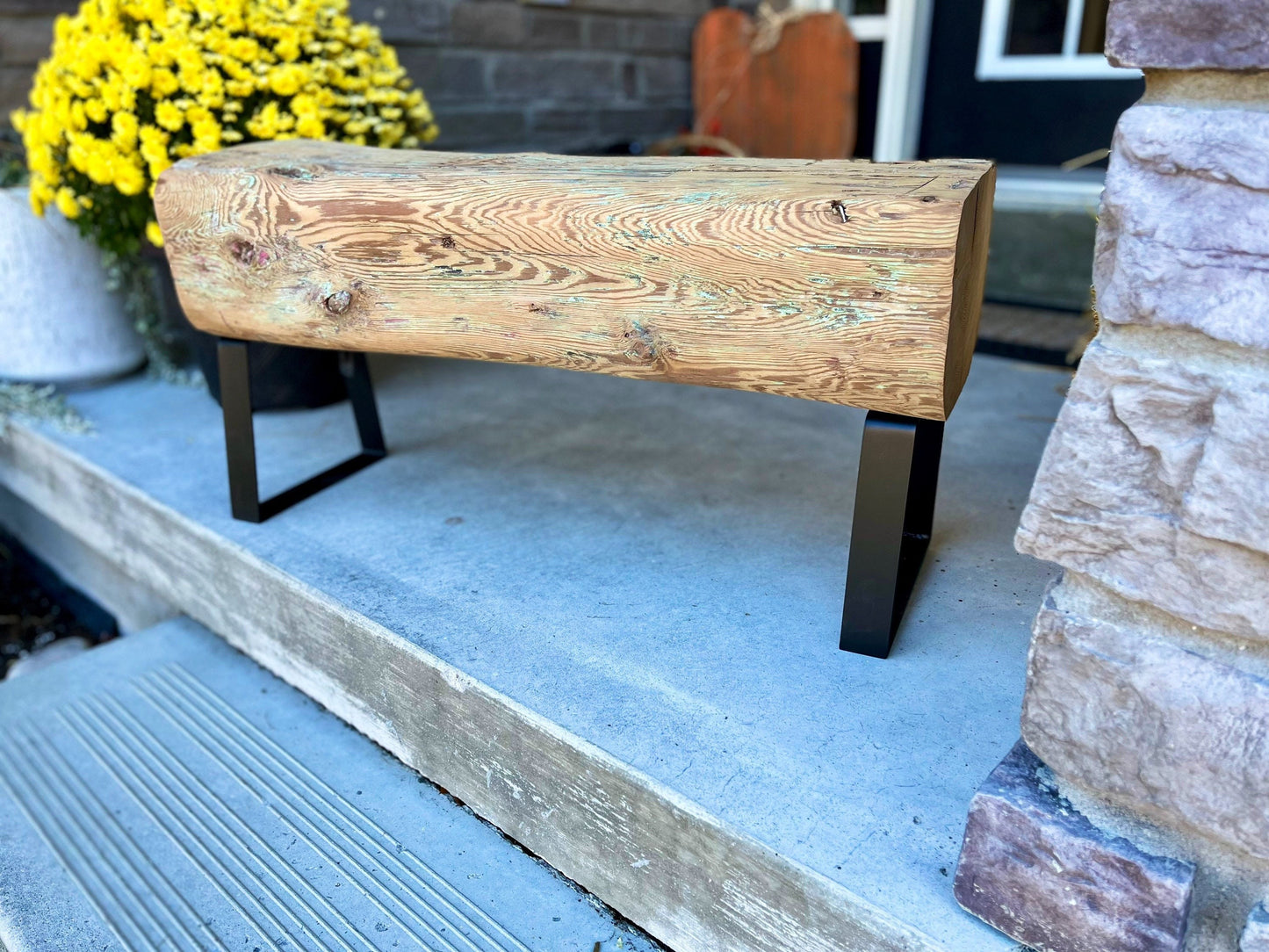 Century Old Barn Beam Bench