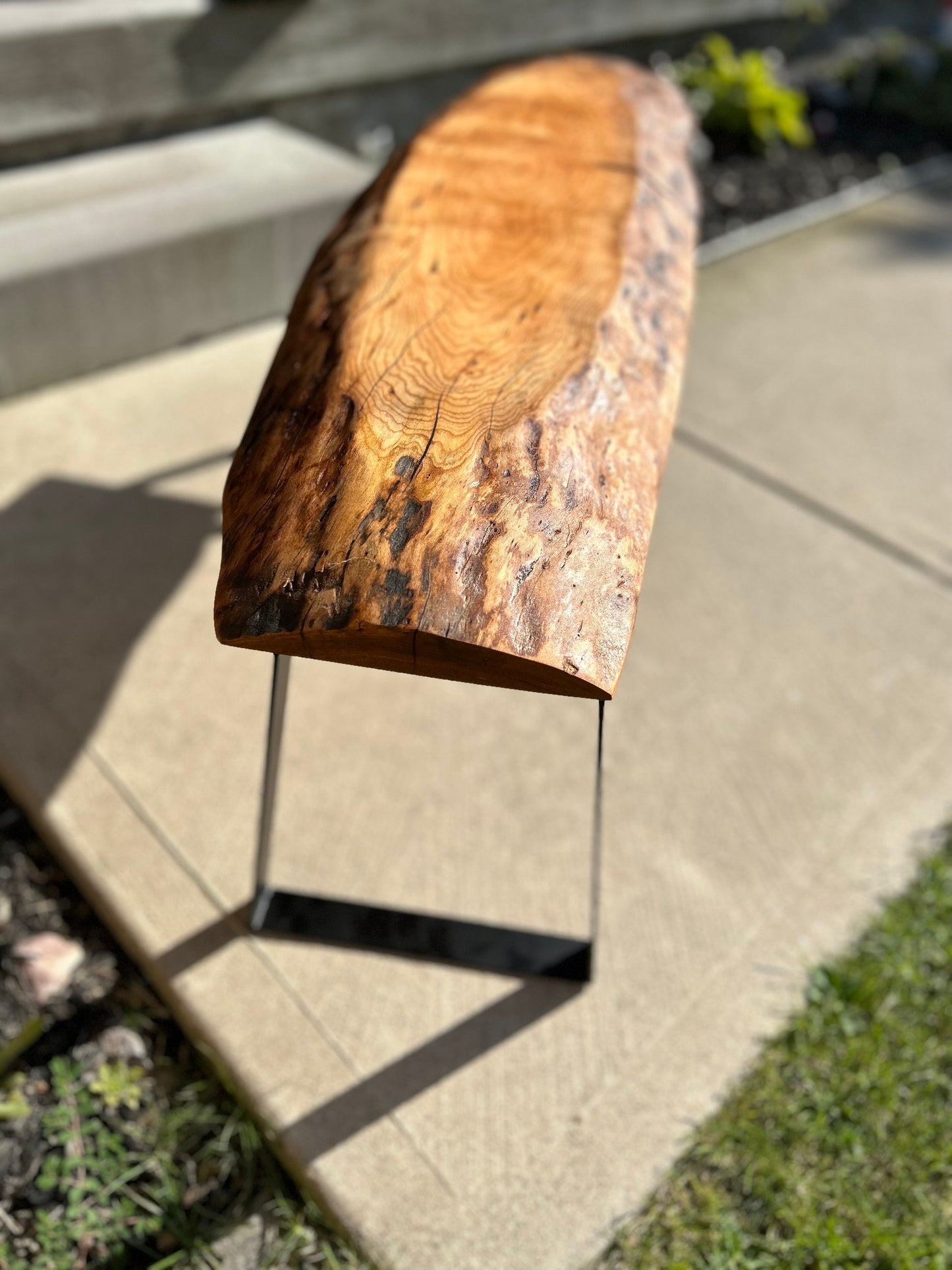 Black Cherry Bench, Live Edge