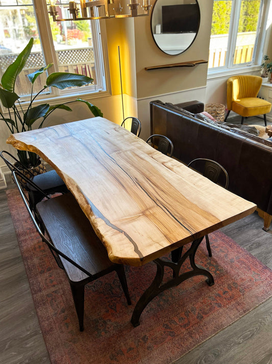 Live Edge Maple Dining Table