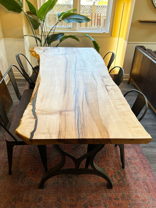 Live Edge Maple Dining Table